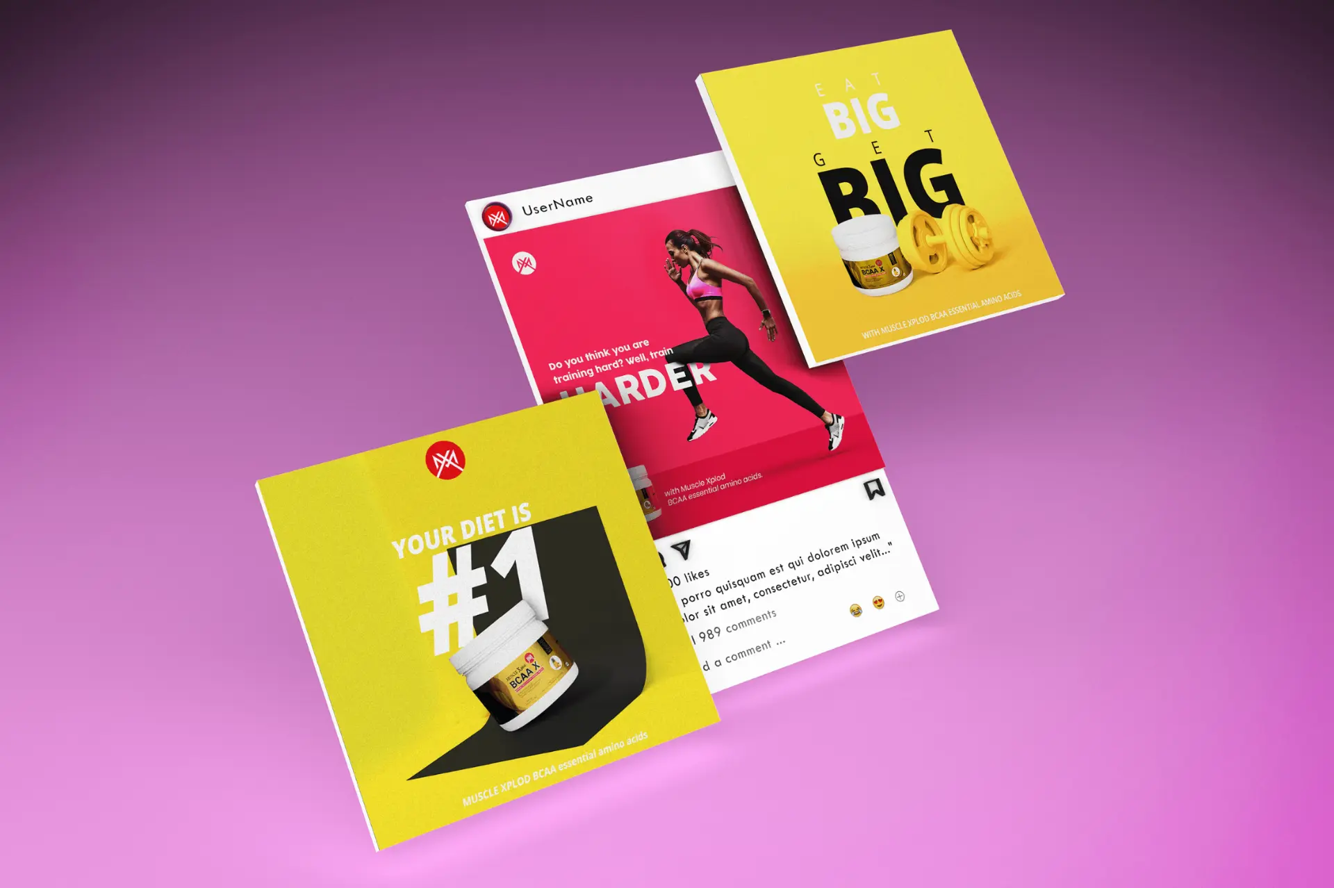 Muscle Xplod — BCAA X Campaign — Brand & Identity project cover