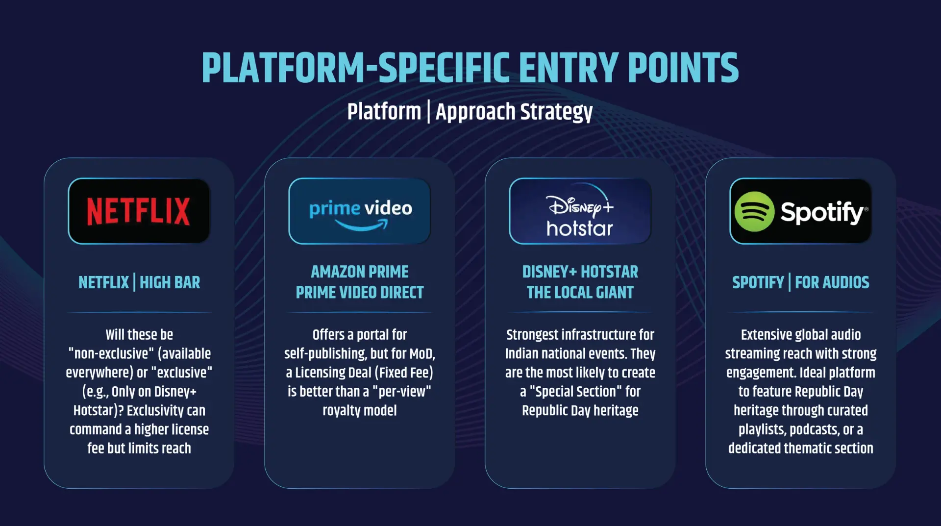 Platform-specific entry points slide